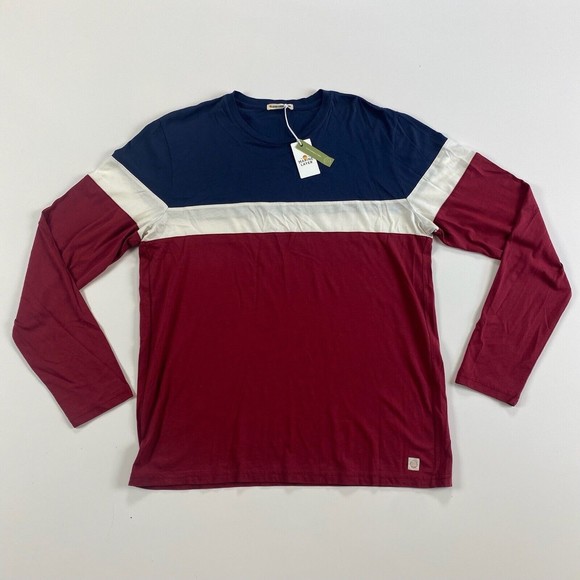 Marine Layer Men's Jacob Pieced Long Sleeve Crew Neck Shirt Size M/L Med Large - Picture 2 of 10